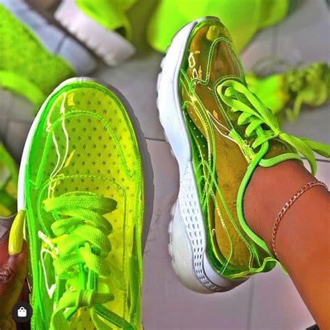 lime green sneakers womens